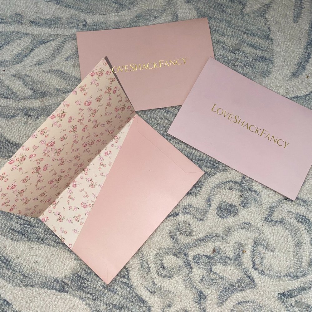LoveShackFancy Envelopes x3